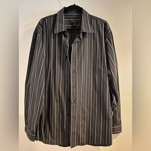 Van Heusen Pinstripe Men's Dress Shirt Size XL